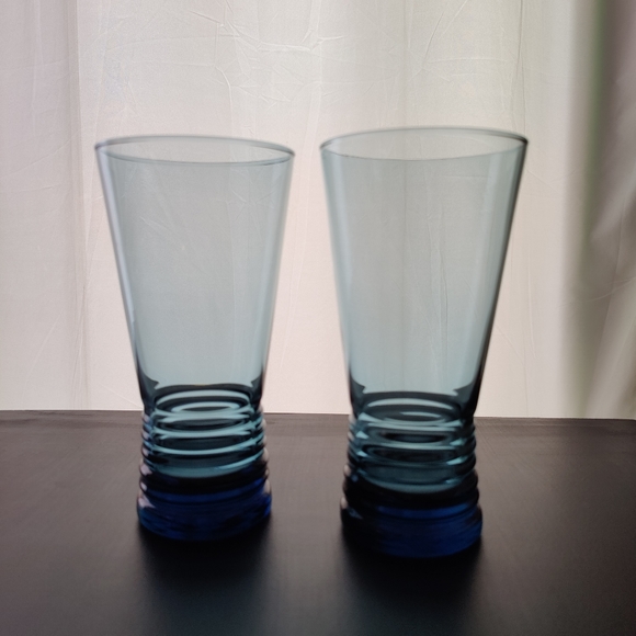 2 vintage intage Libbey Nexus Glasses  | blue 💙🩵 | 14 oz - Picture 8 of 11